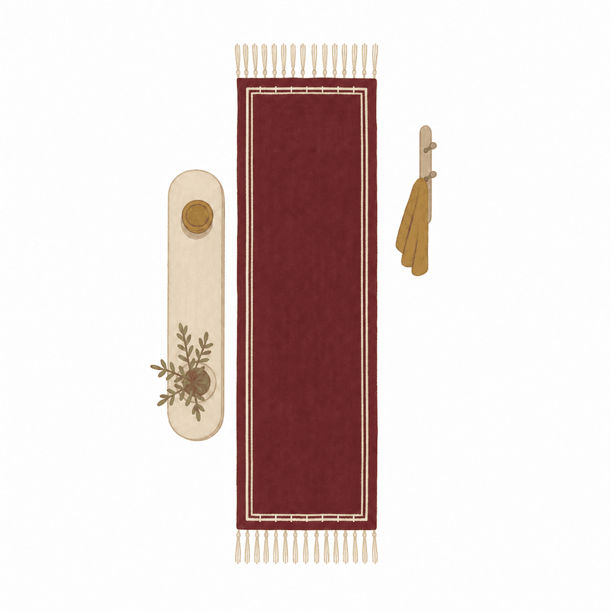 Runner rug in an entrance hall
